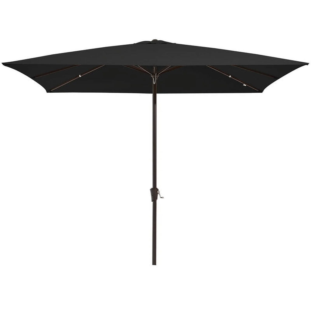 6.5' x 10' Rectangular Beige Patio Umbrella W292