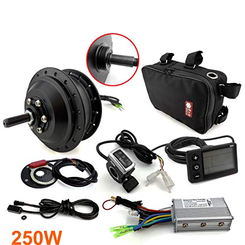 Black Brushless Hub Motor Bicycle Electrified Conversion Kit V920