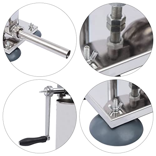 Stainless Steel 3L 6LBS Vertical Meat Sausage Stuffer Machine with 8 Stuffing Tubes P8759