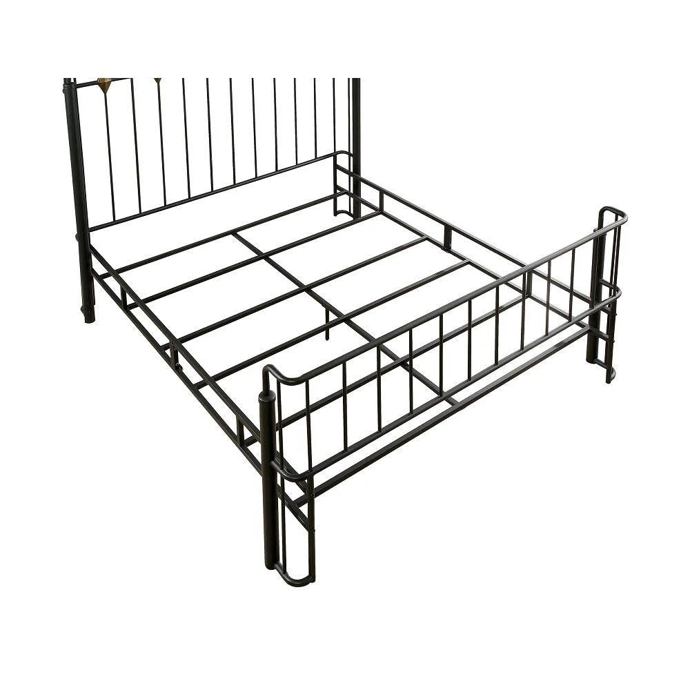 Black Queen Panel Bed D14617