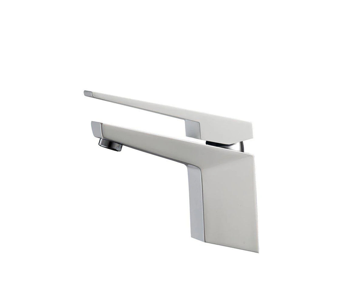 Matt White Bathroom Vanity Faucet W755458