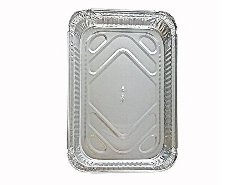 4 lb Oblong Aluminum Food Storage Pan with Board Lid, Pack of 50 Y712879