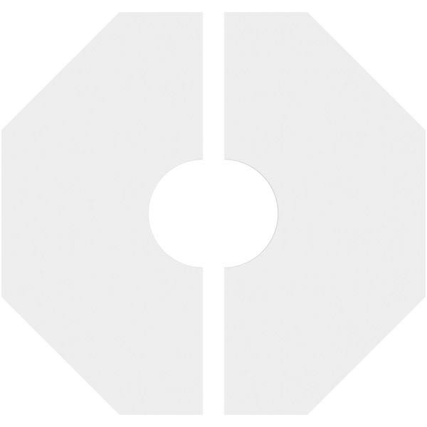 26 inchod x 7 inchid x 10 1/4 inchc x 1 inchp PVC Contemporary Ceiling Medallion, Two Piece O914329