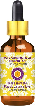 Pure Cananga Java Essential Oil with Glass Dropper Steam Distilled 100ml (3.38 oz) P302