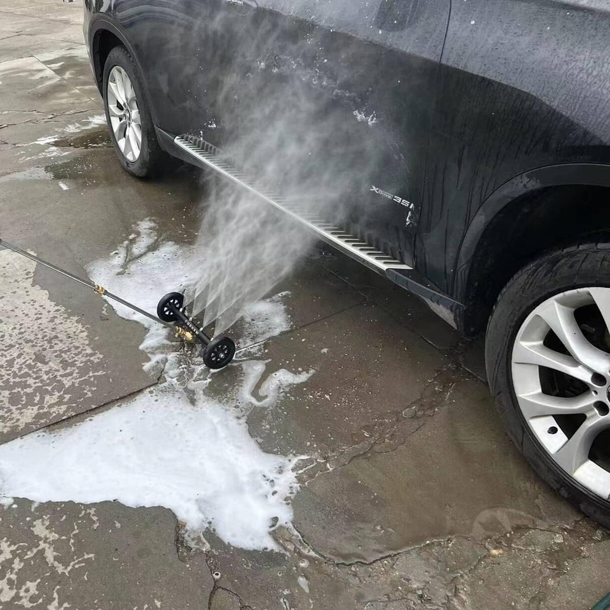 16 Inch Pressure Washer Surface Cleaner with 3 Pieces Extension Wand J7707