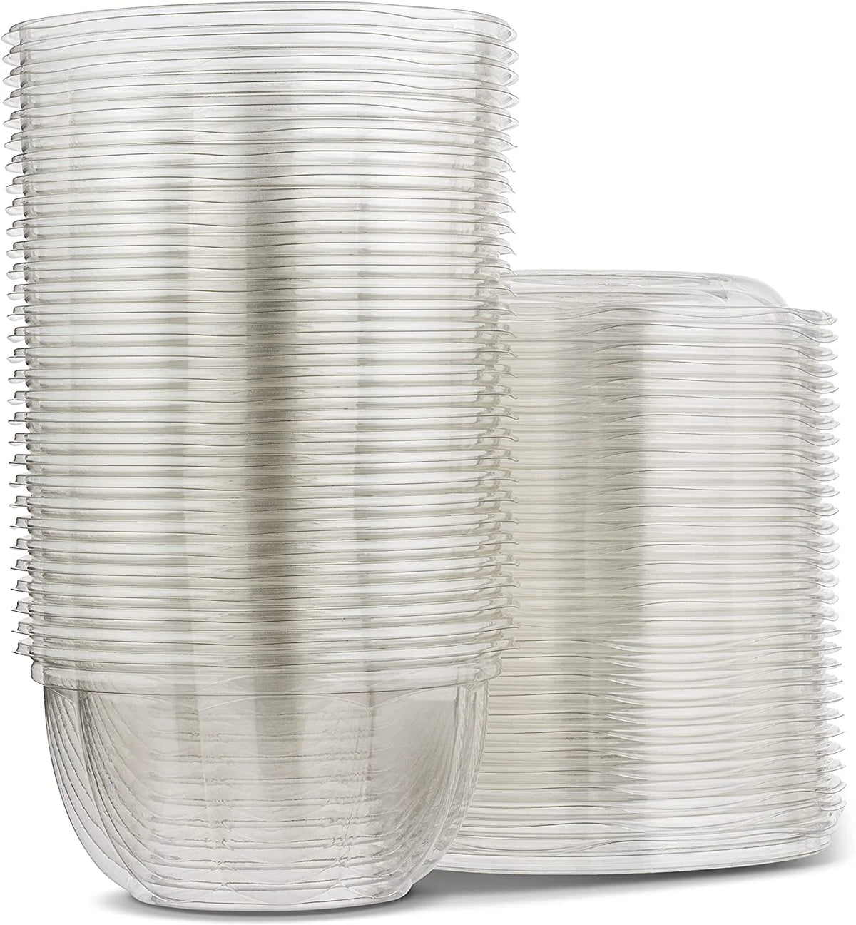 16 oz Clear Disposable PET Plastic Salad Container Pack of 30 O154