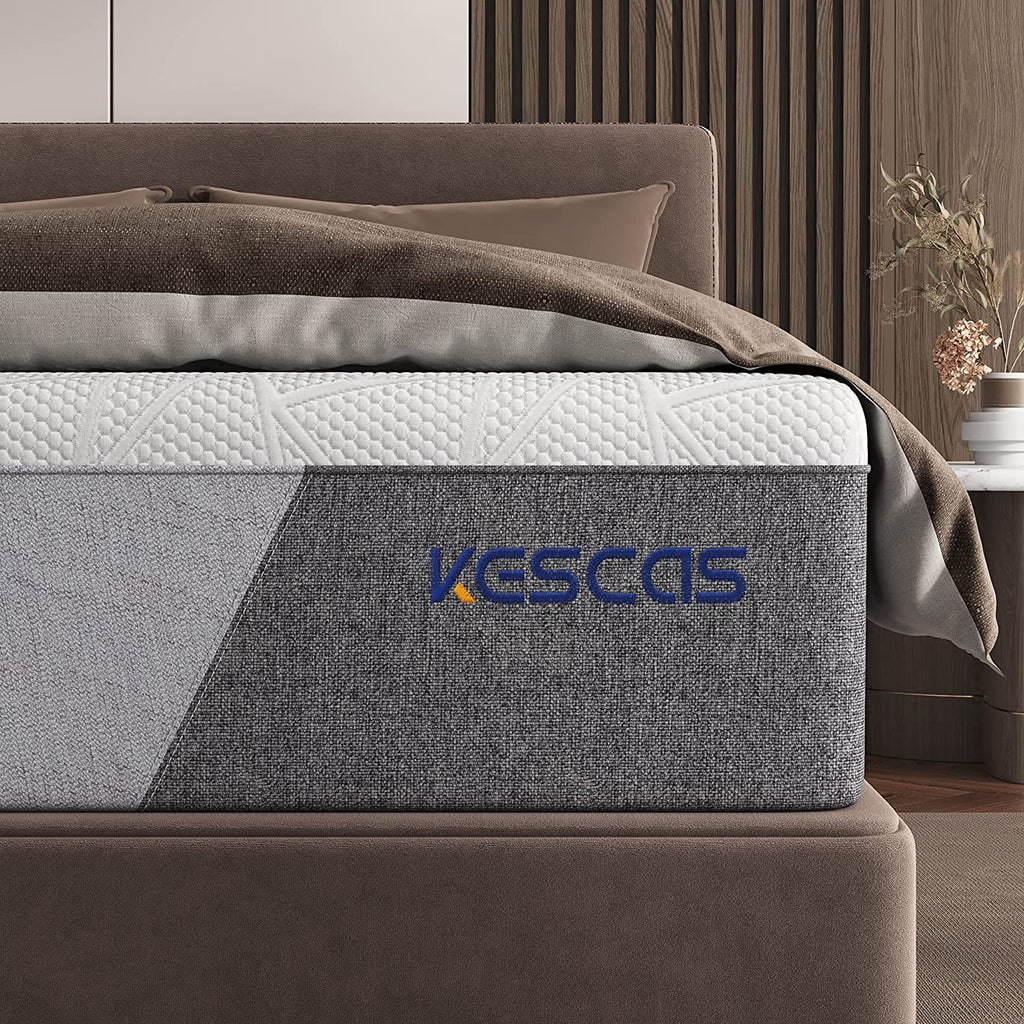 Queen 8 inch Bamboo Charcoal Cooling Gel Memory Foam Hybrid Mattress N2066