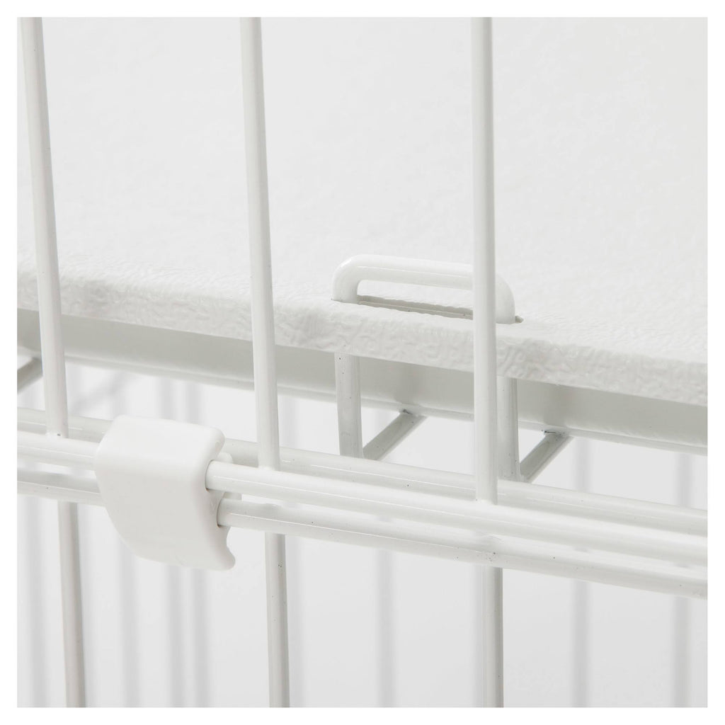 White 3-Tier Wire Cat Cage F385941