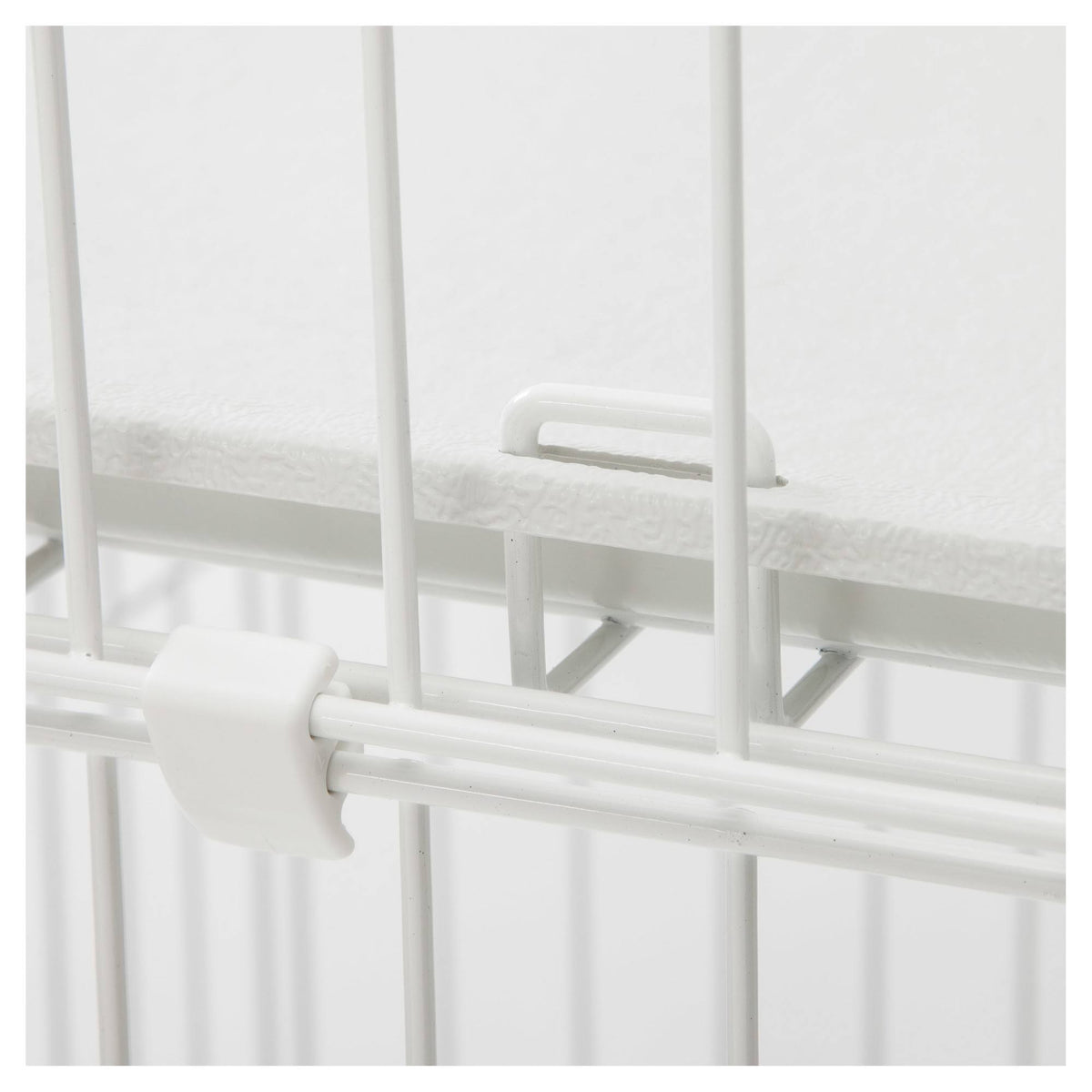 White 3-Tier Wire Cat Cage F385941