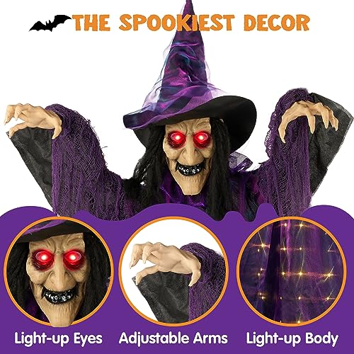 72” Hanging Witch Halloween Decoration I3022