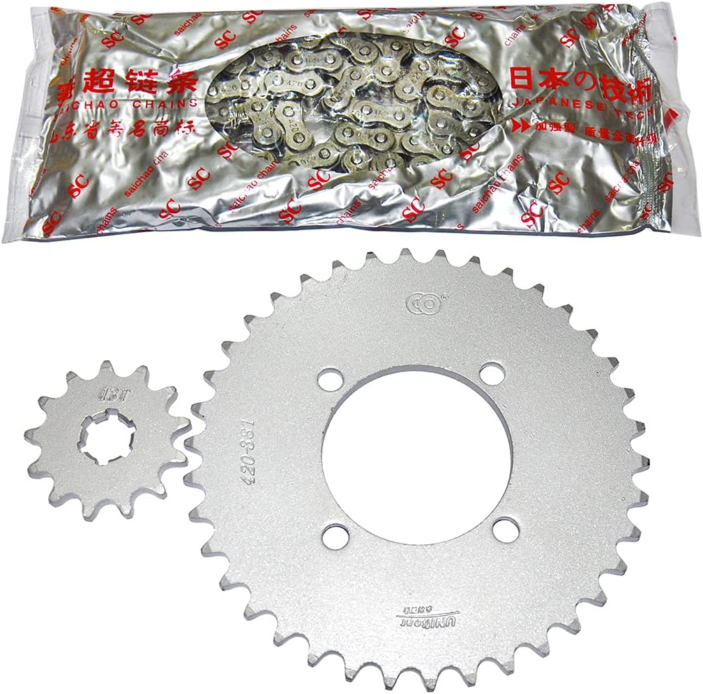 Yamaha PW80 V80 80cc Sprockets and Chain Kit Pack of 2 L1550