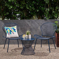 3PC Iron Chat Set Matte Navy Blue P80062