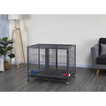 44 in. Stackable Cat & Dog Crate with Divider & Water Bowls A847
