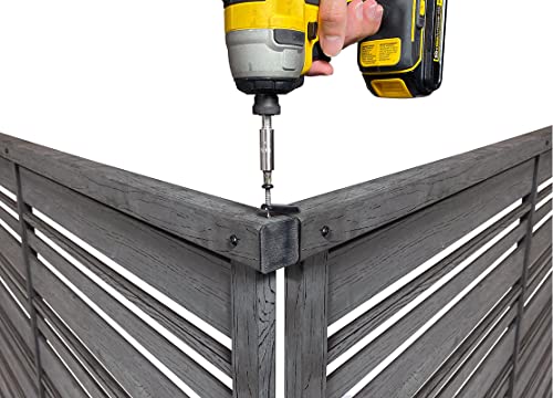 Charcoal 4 ft H x 5.3 ft W Outdoor Privacy Fence Screen 2 Panels U2842