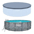 16' x 48" Round Frame Pool with Debris Cover L205678