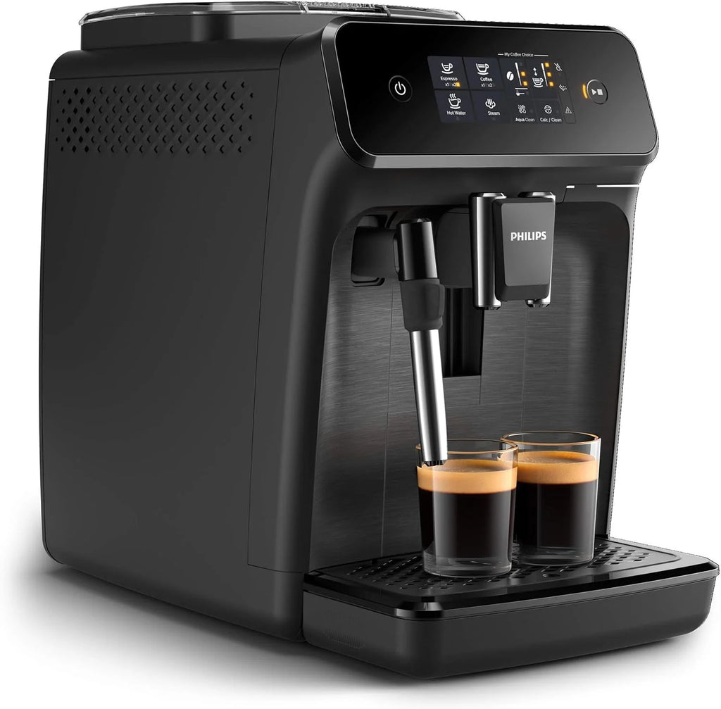 Black Fully Automatic Espresso Machine with Milk Frother Y98219