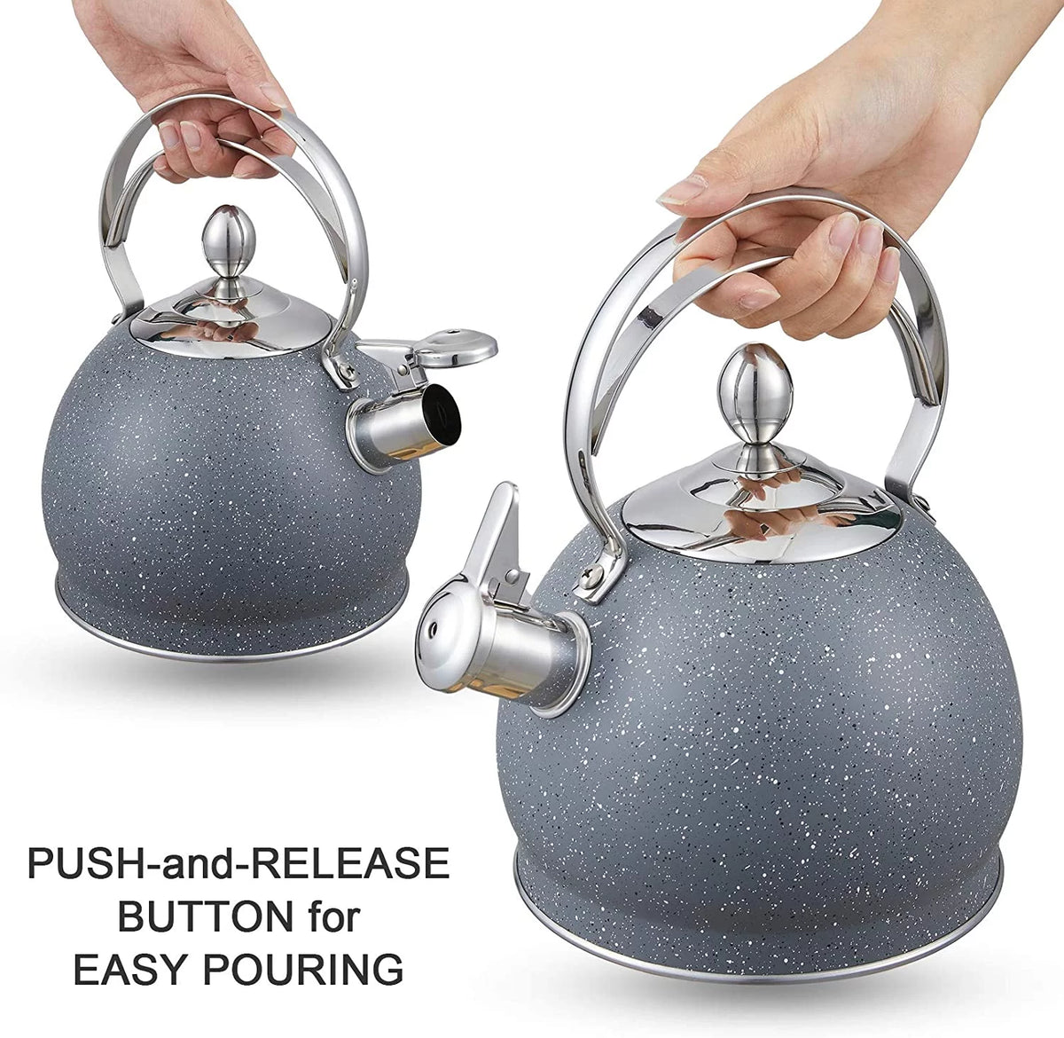 2.5 Qt Stainless Steel Whistling Tea Kettle J806545