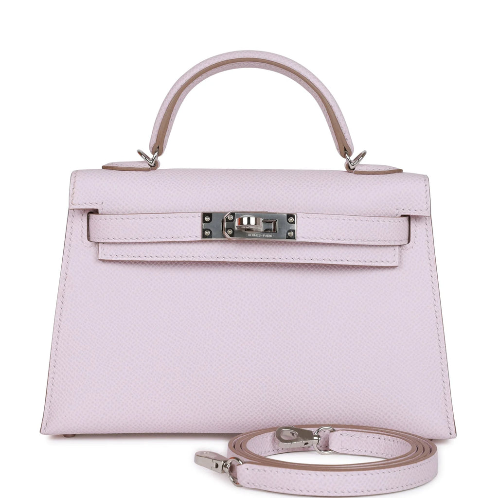 Mauve Pale Epsom Leather Handbag J467875