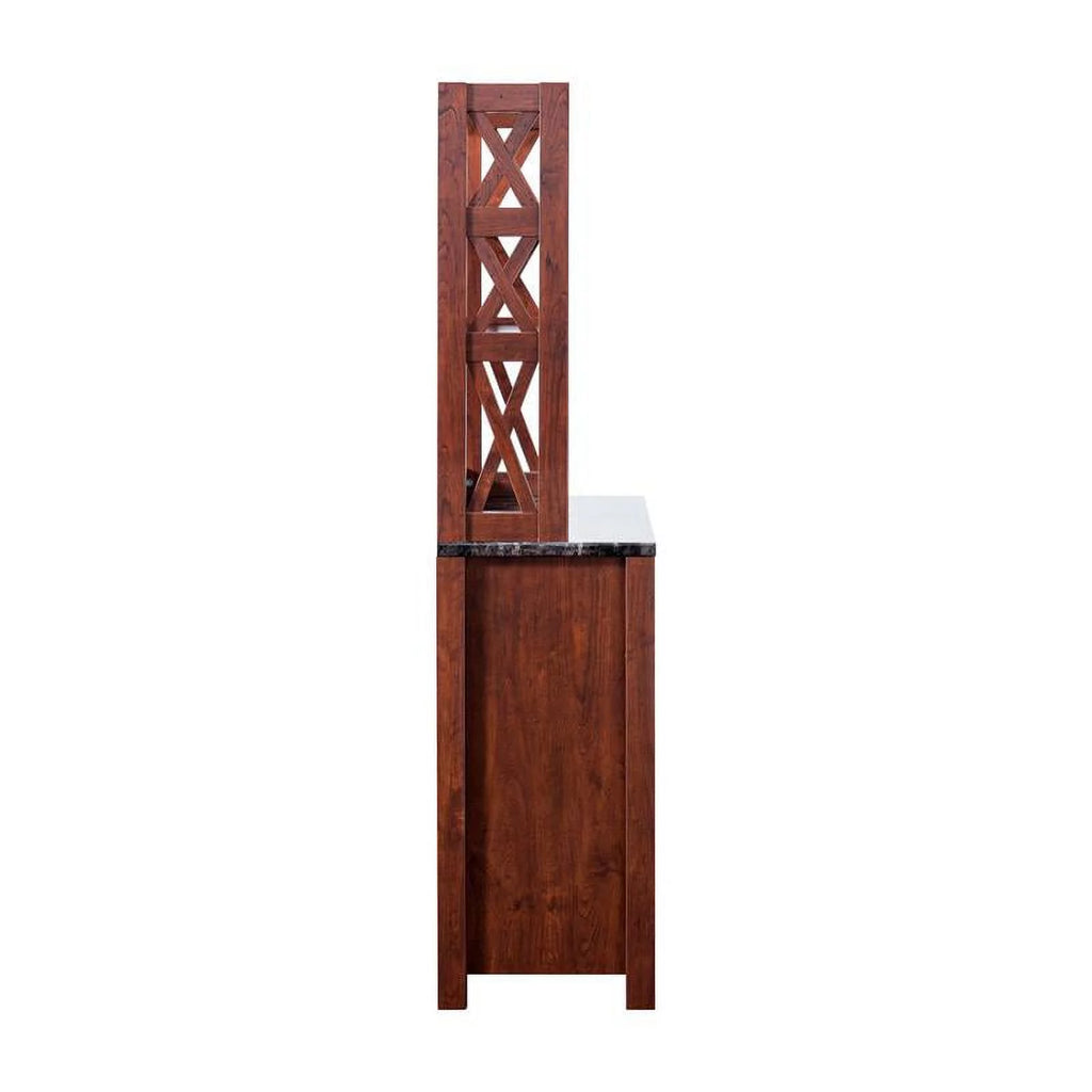 Rustic Wood Multi-Storage Baker Rack K538