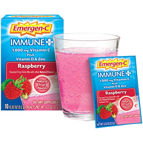 Raspberry Flavor Vitamin C Powder Supplement - 10 Count Q603