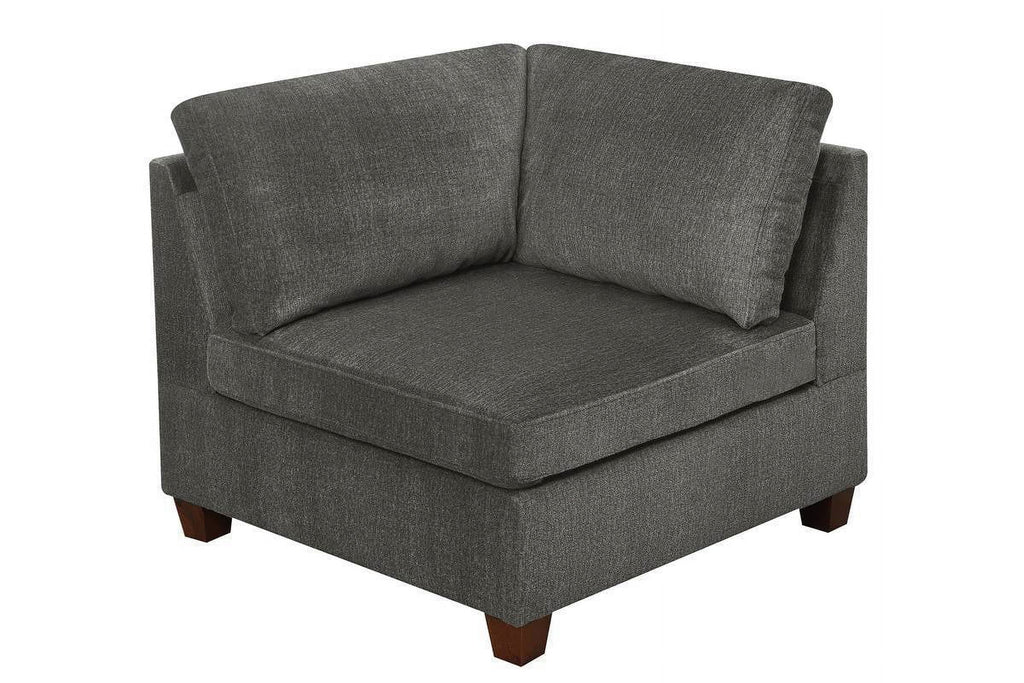 Grey Chenille Modular Sectional 6pc Set L44380