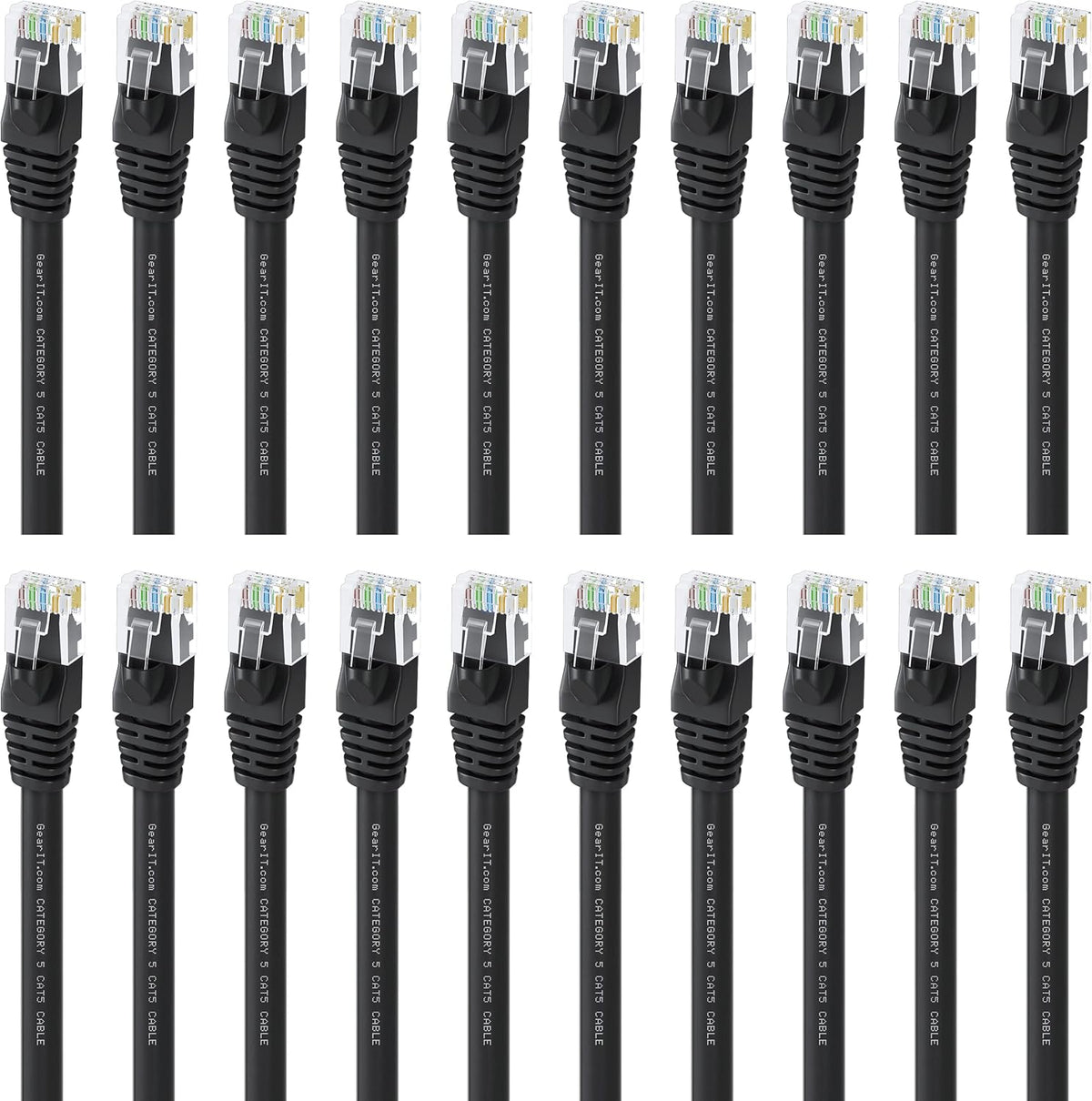 Cat5e Ethernet Patch Cable 3 Feet Black V116