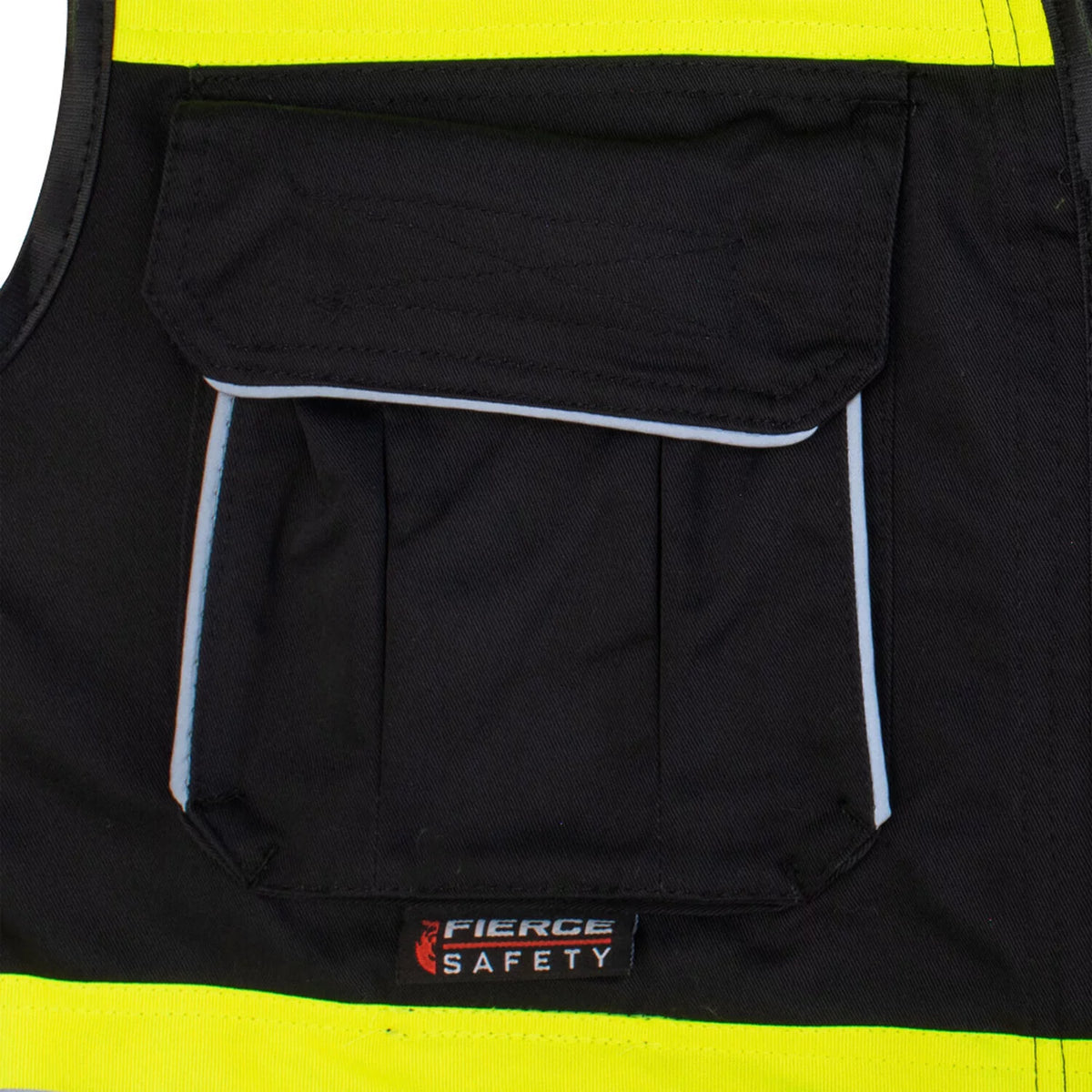 Black Surveyors Class 1 Vest with Tablet Pocket T187