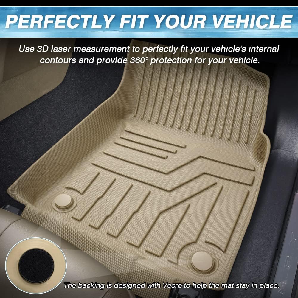 Custom Fit All Weather Floor Liners 1st and 2nd Row Mat Liner Set Z941635