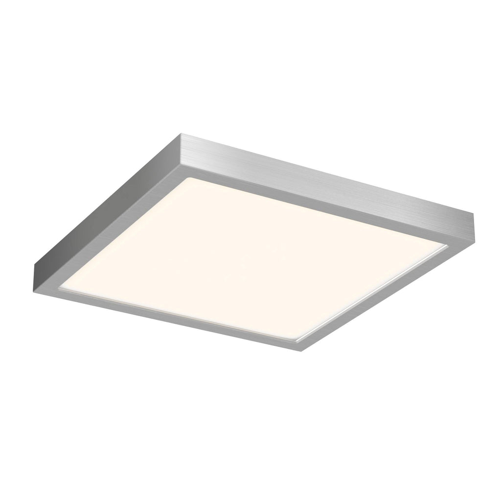 Satin Nickel LED Square Flush Mount R7027