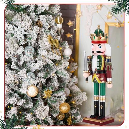 12 Inch Wooden Nutcracker Figures Christmas Decorations F359