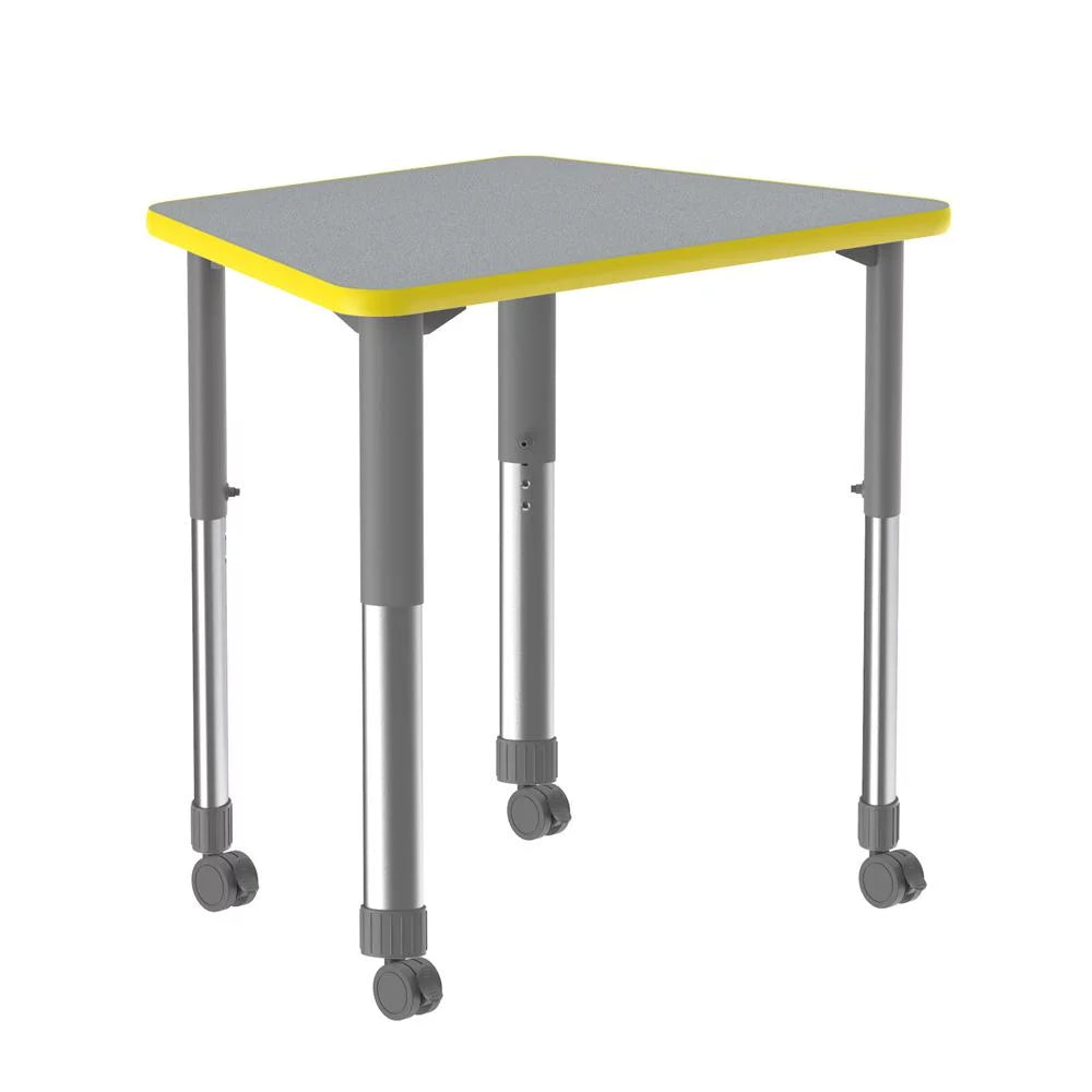 Gray Granite Desk with Casters Q2001