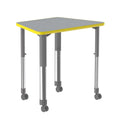 Gray Granite Desk with Casters Q2001