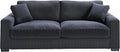Corduroy Sofa with 2 Toss Pillows R6714