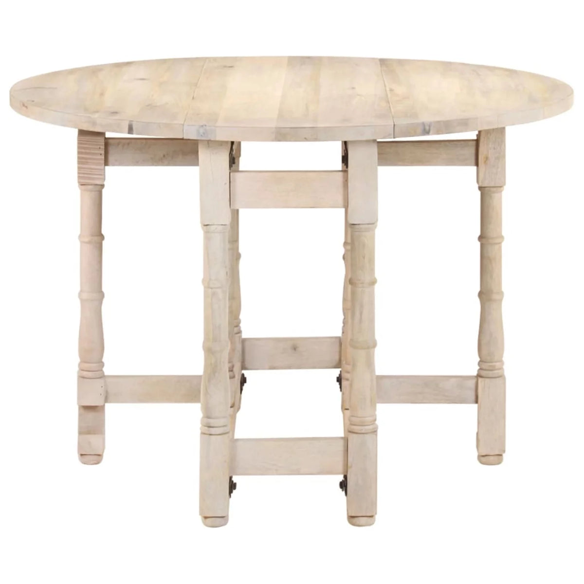 Round Solid Mango Wood Dining Table A3340