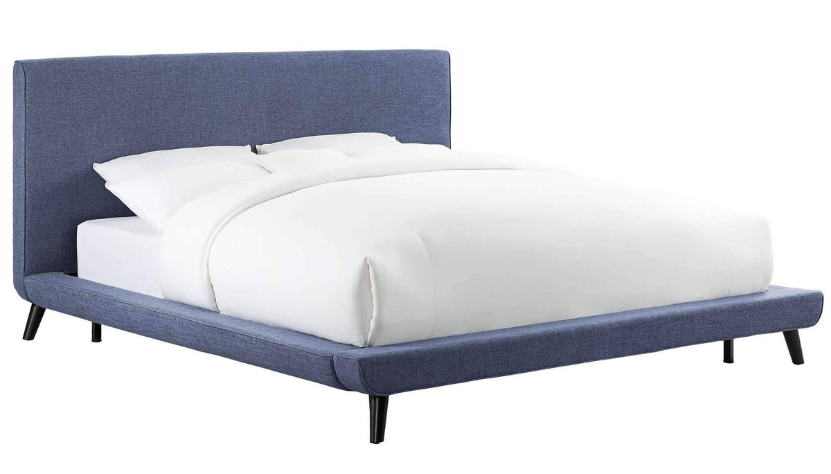 Grey Linen Full Bed N398