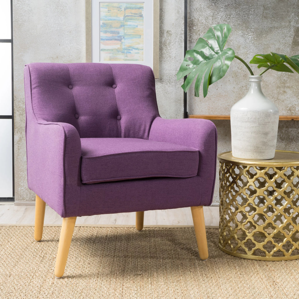 Purple Fabric Arm Chair Y83881