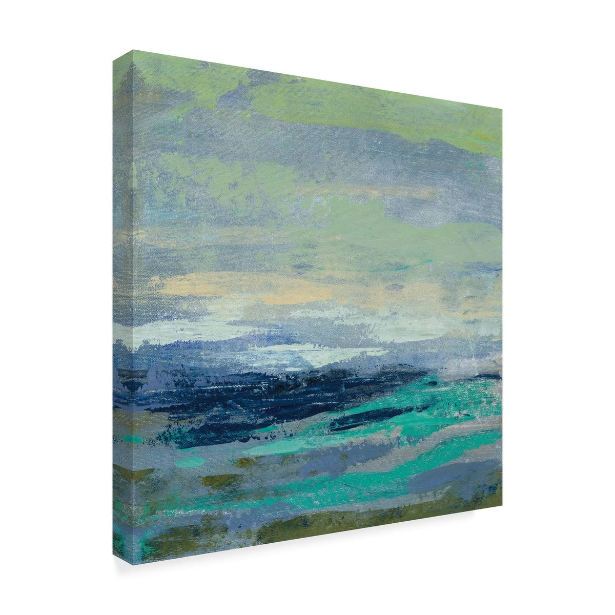 Teal Wave II 35X35 Canvas Art Z521