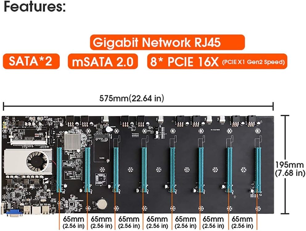 8 Video Card Slot DDR3 Motherboard CPU Set H11629