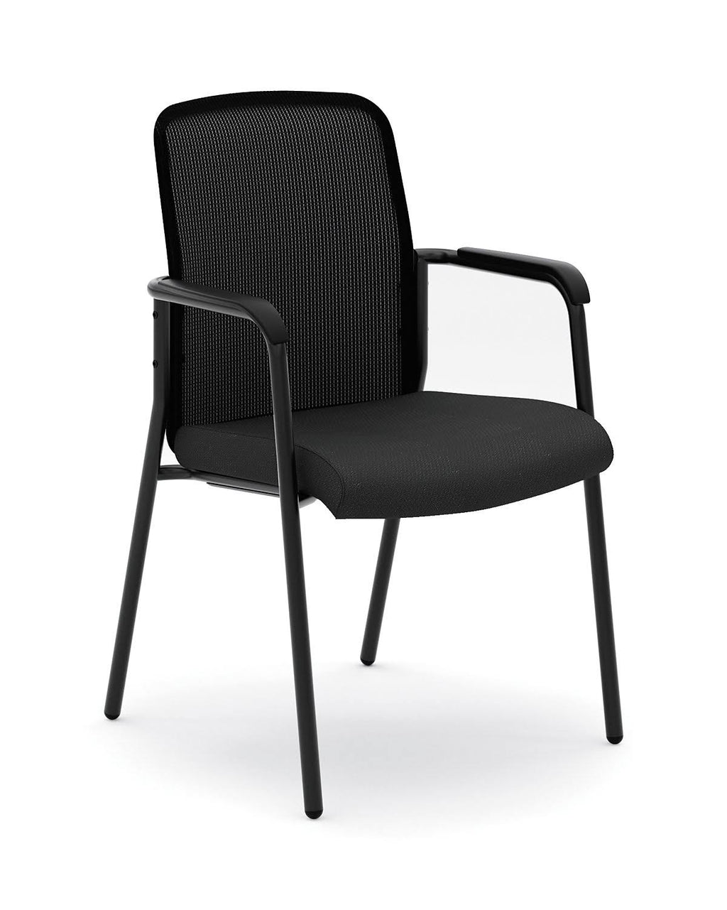 Black Mesh Back Multi-Purpose Chair with Arms P579321