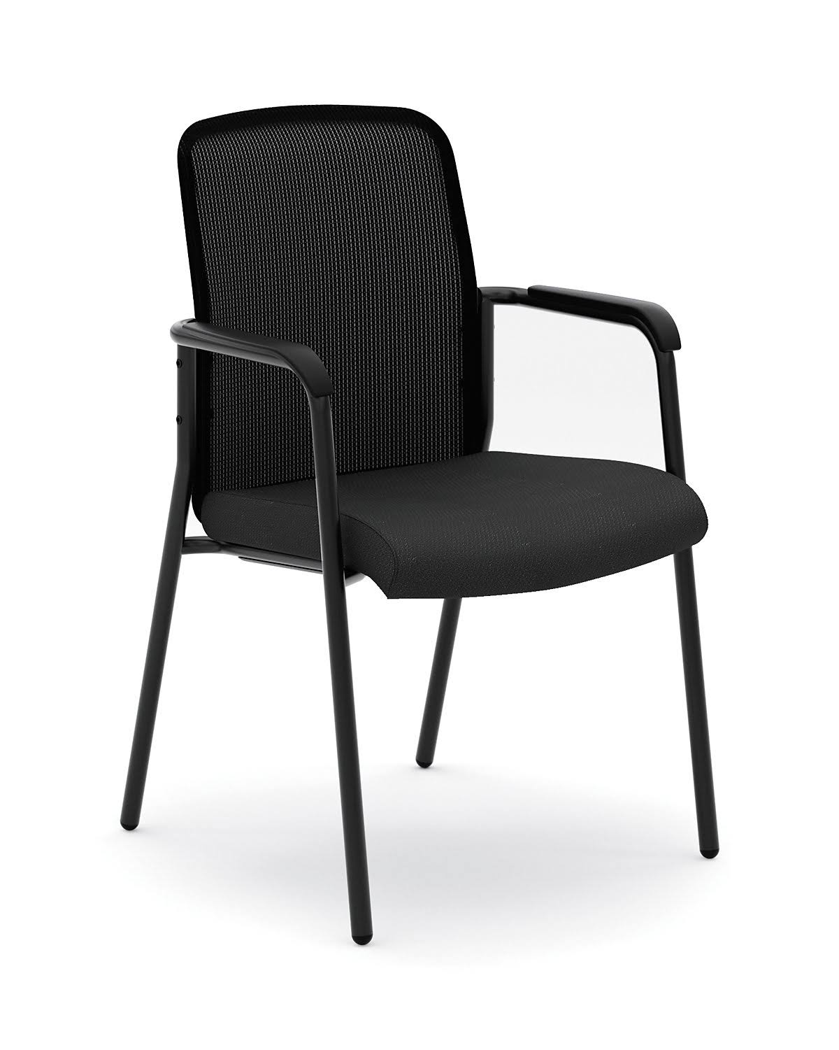 Black Mesh Back Multi-Purpose Chair with Arms P579321