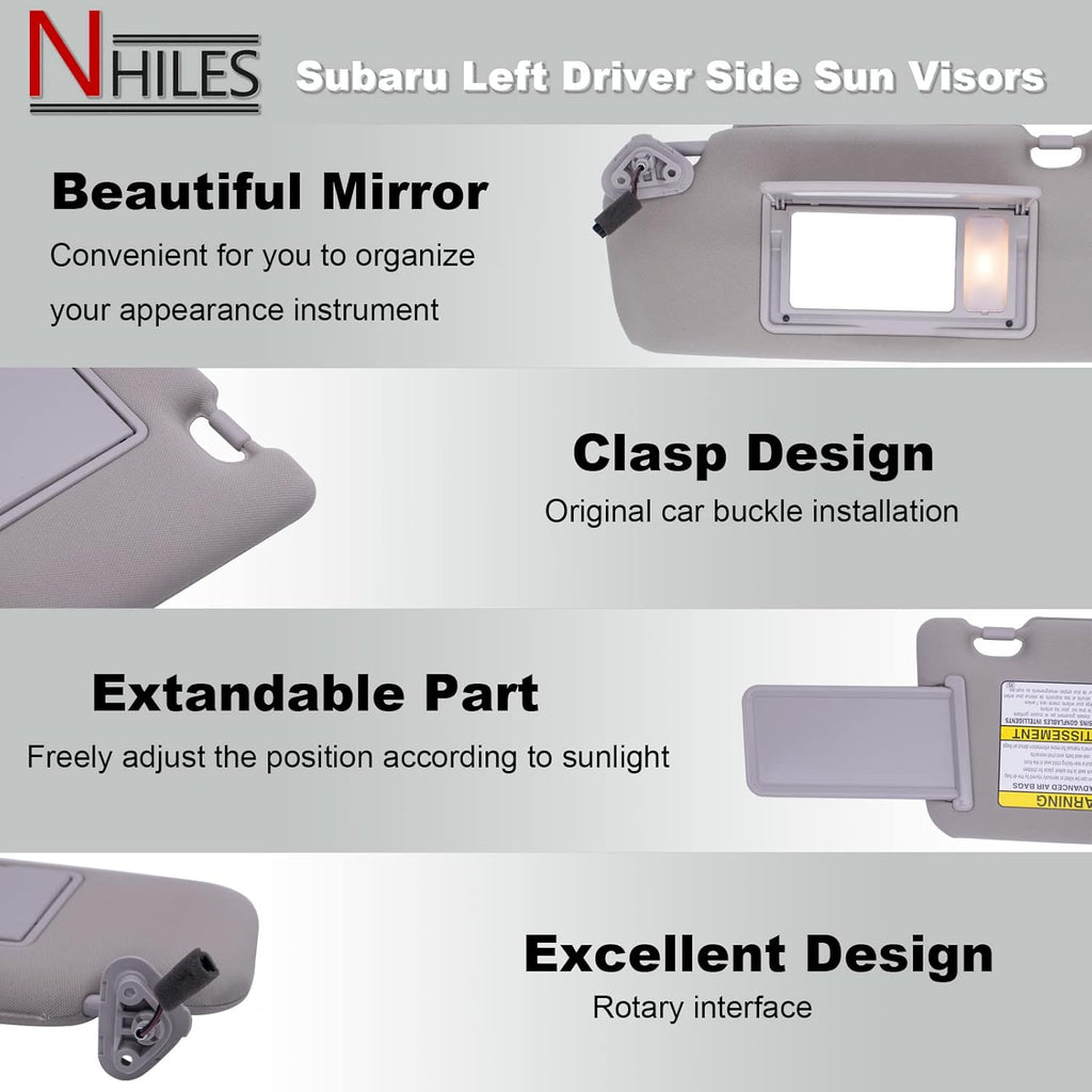 Grey Sun Visor Pack of 2 V3504