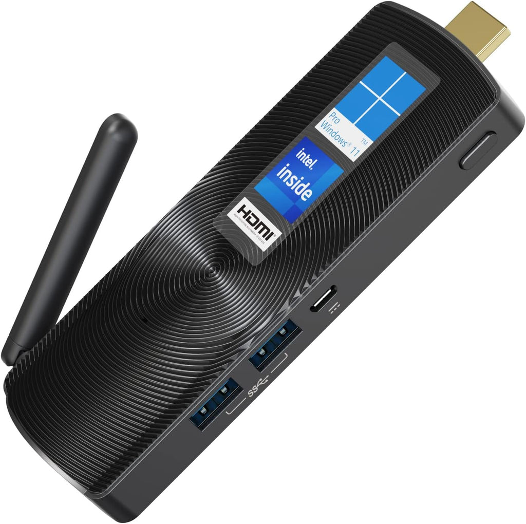 Mini PC Stick Fanless Windows 11 Pro Celeron J4125 8GB/256GB Small Computer Y536