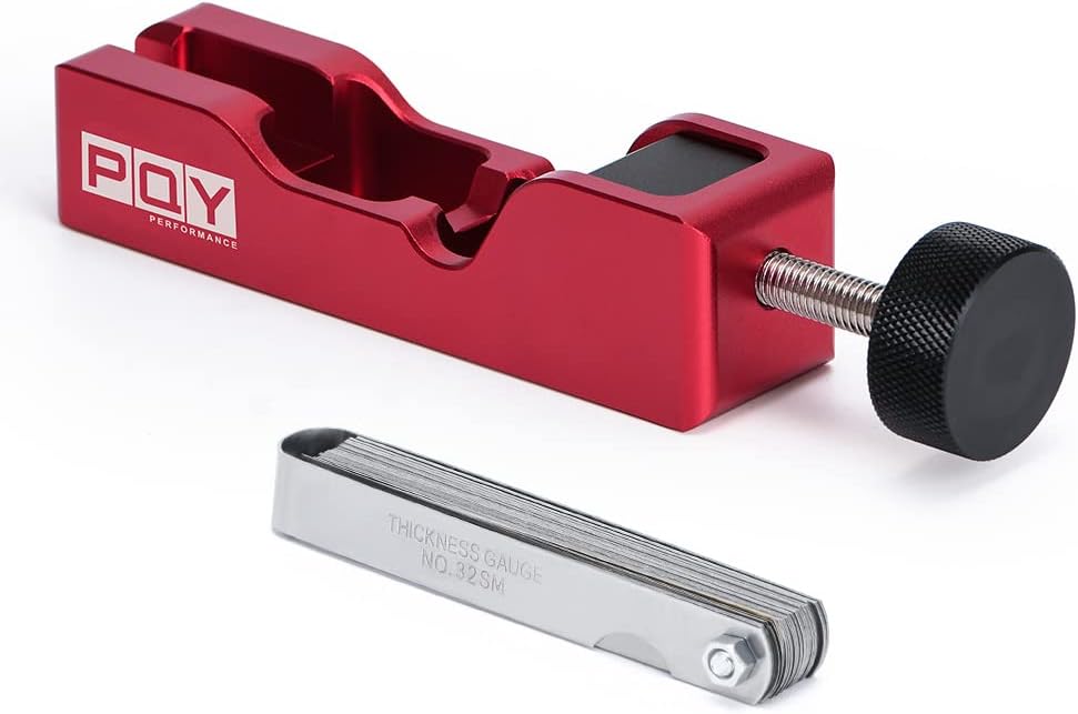 Pack of 2 Universal Spark Plug Gap Tool (red+feeler gauge) F461899