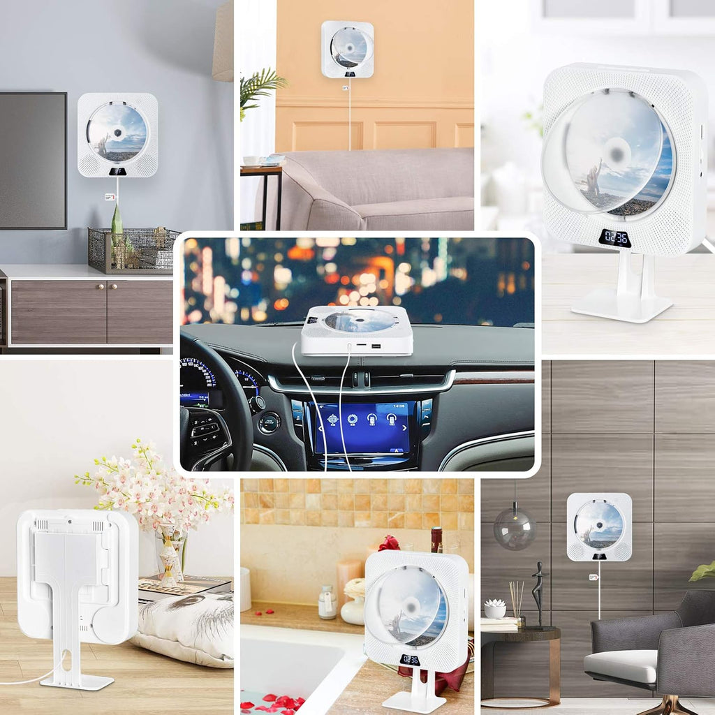 Portable CD Player with Bluetooth FM Radio Remote Control Q889497