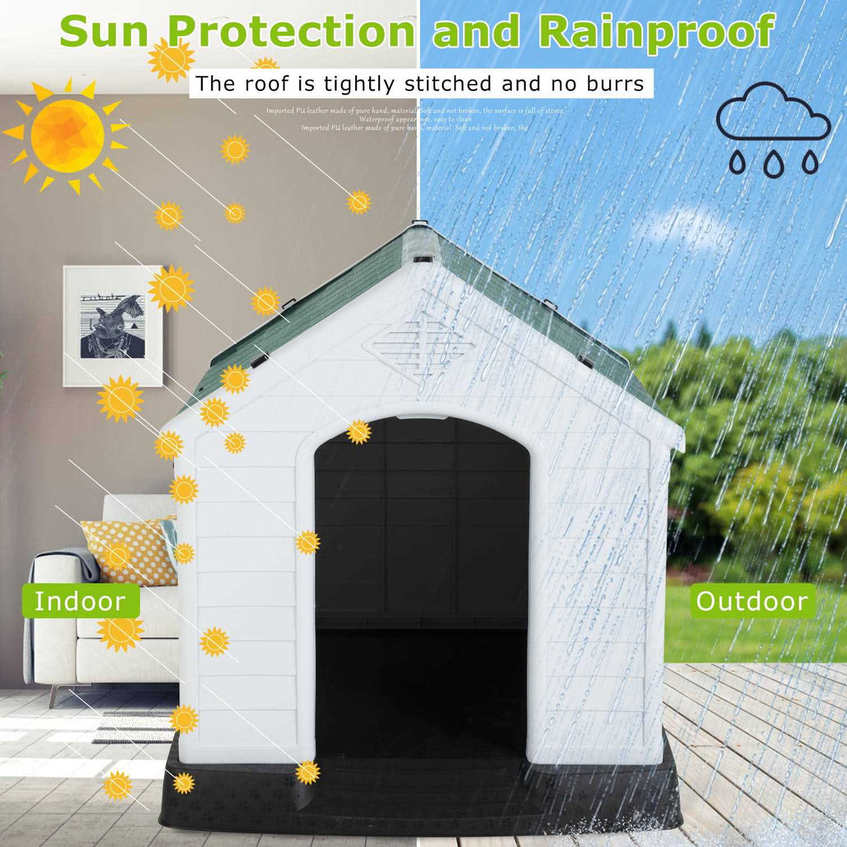 Large Insulated Plastic Dog House H809947