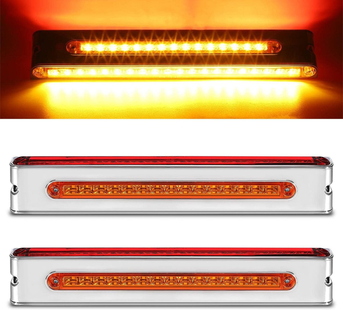 12 Inch Triple Face LED Trailer Light Bar N4674