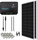 200 Watt 12 Volt Monocrystalline Solar Panel Starter Kit with 2 Pcs 100W Panel and 30A PWM Charge Controller F1005