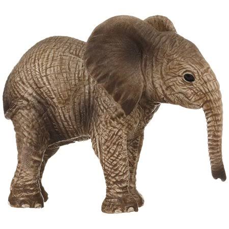 African Elephant Calf Hand Painted Plastic E481426