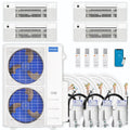 48,000 BTU 4 Zone Ceiling Cassette Ductless Air Conditioner and Heat Pump O992