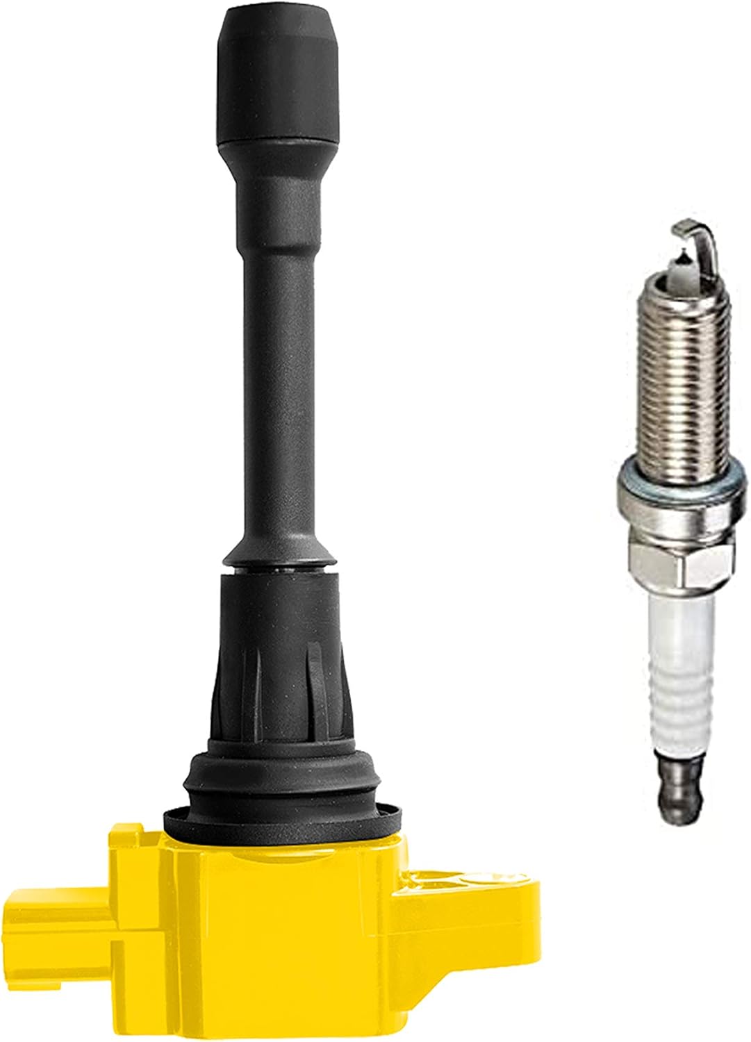 Set of 4 Ignition Coil Pack and 4 Platinum Spark Plug Compatible with Nissan Versa Sentra 2.0L L465027